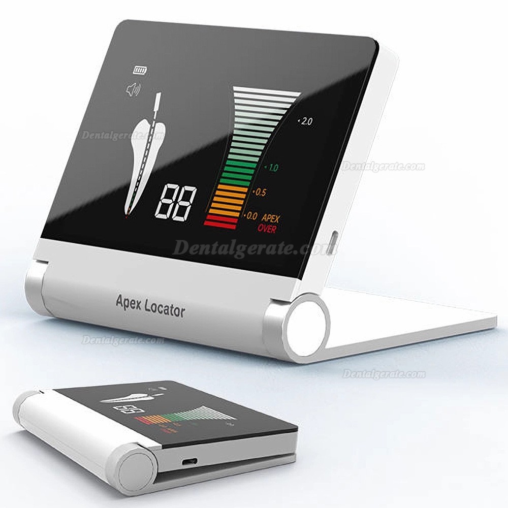 Mecoo A7 Dental Faltbarer Apexlokalisator mit 4,1-Zoll LED-hintergrundbeleuchtetes Display